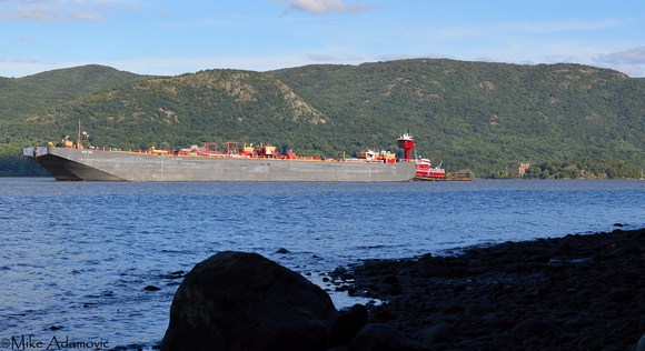 Barge on the Hudson